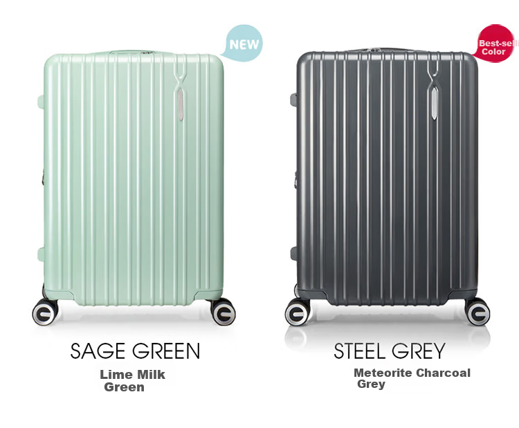 Чемодан AMERICAN TOURISTER, 24 дюйма, тележка, расширяемая, легкий, большой емкости, серый