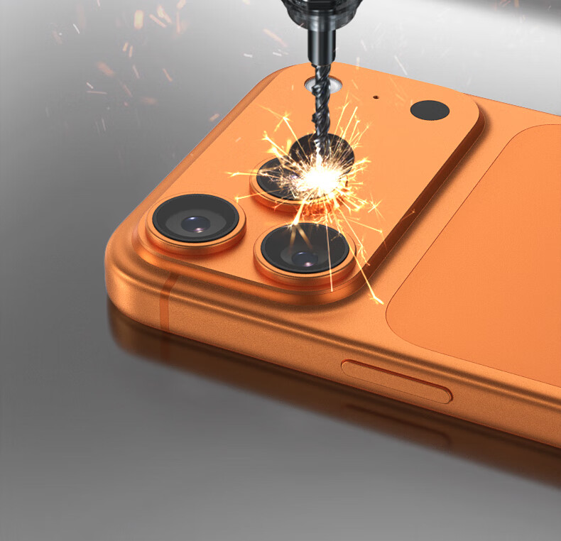 Защитная пленка для камеры Lanxingxiansheng для Apple iPhone 17 Pro Max, высококачественная, прозрачная, противоударная, серебристая