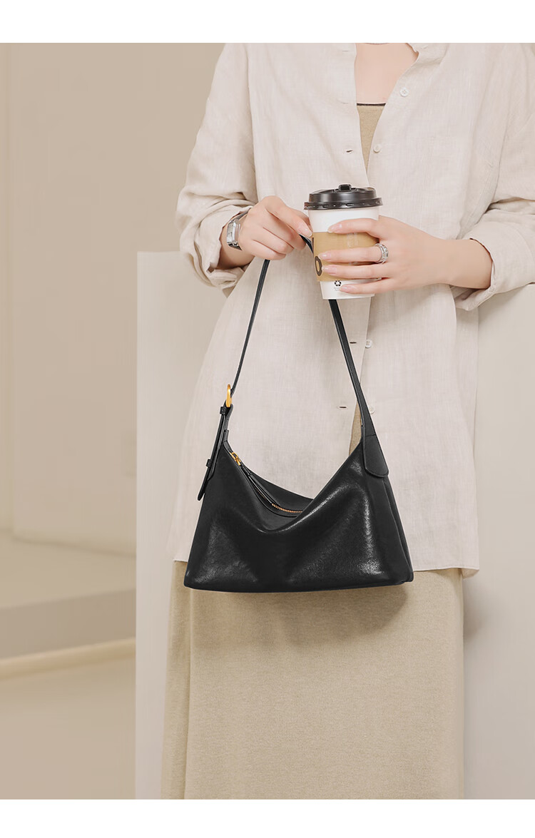 Сумка Mood Hobo из натуральной кожи, большая вместительная сумка через плечо для работы и повседневного использования, подарок на День Рождения и День Святого Валентина