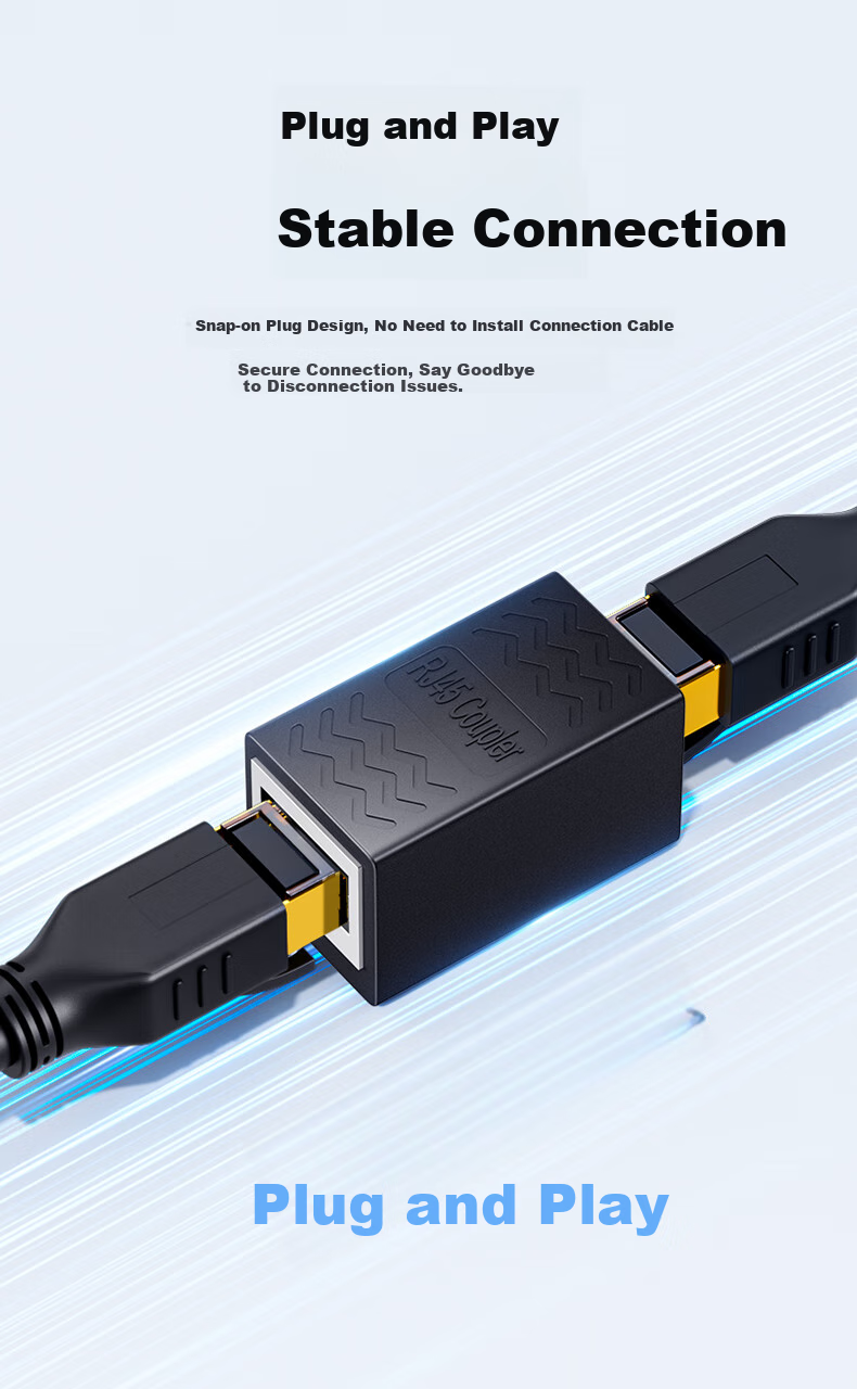 Сетевой коннектор ZLEUE WT001, экранированный, Gigabit, RJ45, прямой, для кабелей Cat6/7, 1 шт.