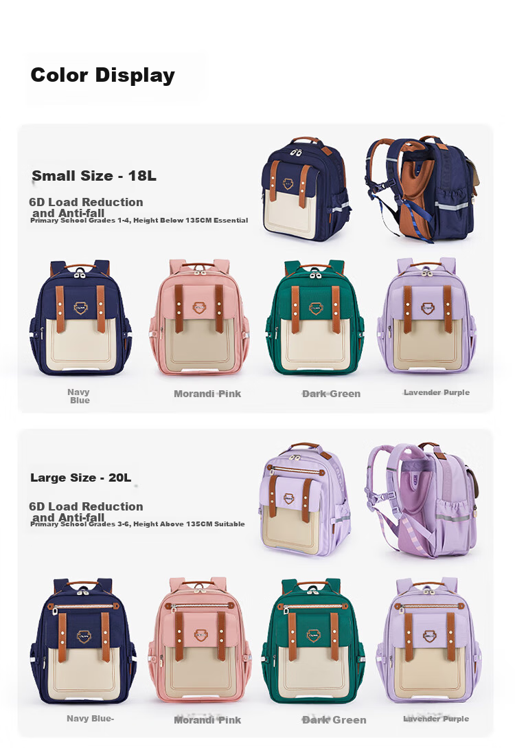 Школьный рюкзак KALA·Y Cloud Backpack 3.0 для учеников 1-3 классов, легкий, с защитой позвоночника, для мальчиков и девочек, 35.5x28.5x19 см, 7.9 кг, синий