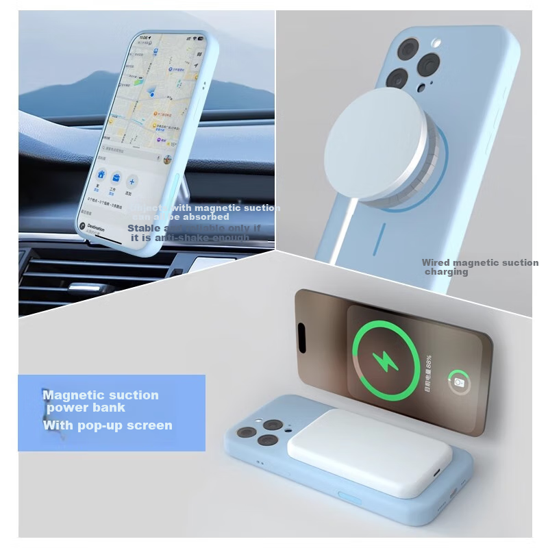 Чехол DIVI для Apple iPhone 17 Pro, синий, MagSafe, силиконовый, с полной защитой объектива