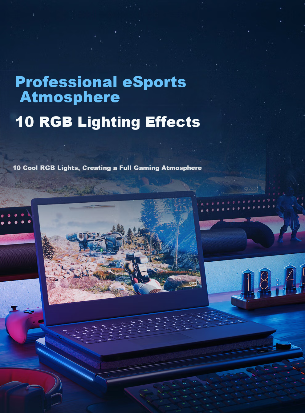 Охлаждающая подставка для ноутбука Jichuan FX7, игровая, для Lenovo Legion, Alienware, Tianxuan, Aurora ROG и ноутбуков с водяным охлаждением