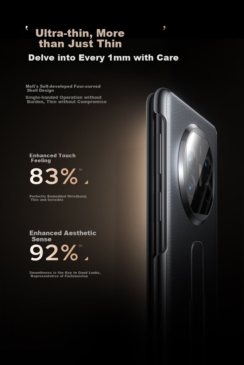 Чехол Mofei для Huawei Mate X5, магнитный, с полным охватом оси, невидимый браслет, ультратонкий бизнес-стиль, натуральная кожа