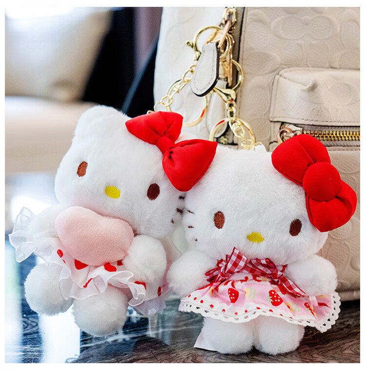 Мягкая игрушка Hello Kitty, брелок-кукла, подвеска для рюкзака, подарок на День Святого Валентина