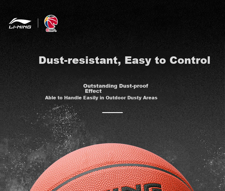 Баскетбольный мяч Li-Ning CBA, размер 5, для детей и школьников, для тренировок и соревнований, износостойкий, для зала и улицы