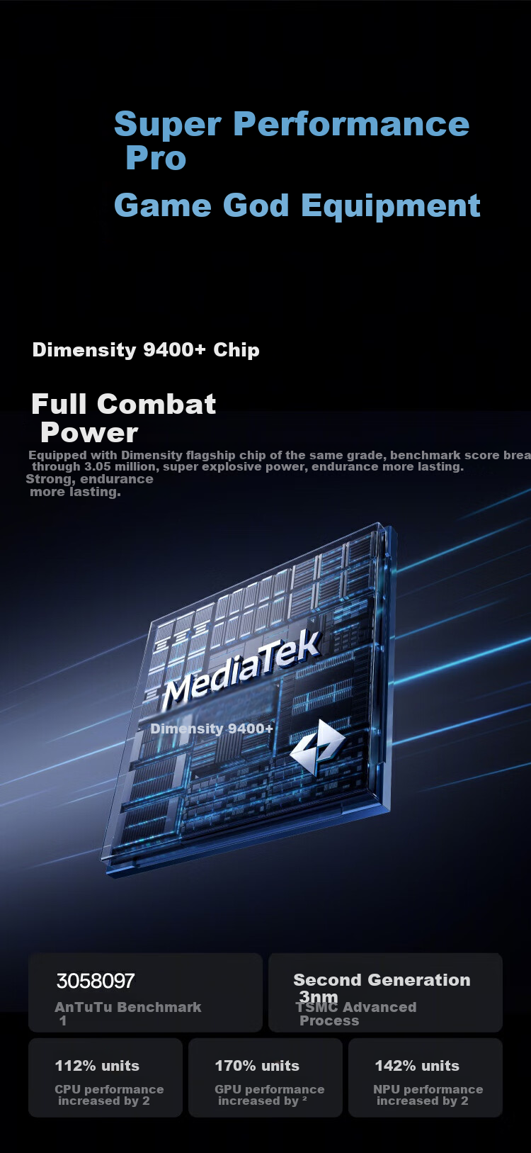 Планшет Yijia 2, 12,1-дюймовый, Dimensity 9400+, 3K 144 Гц, 12 ГБ + 256 ГБ, синий