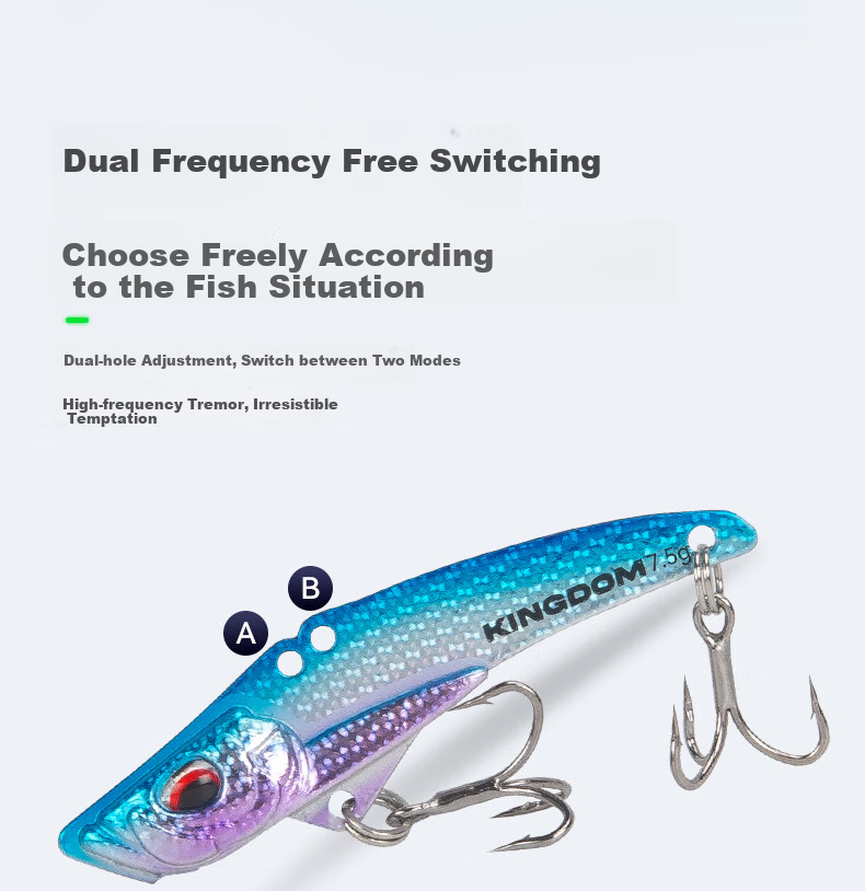 Комплект блесен Guowangliuya Metal VIB Lure Set, искусственная приманка для пресноводной рыбалки, 7.5 г, набор S2