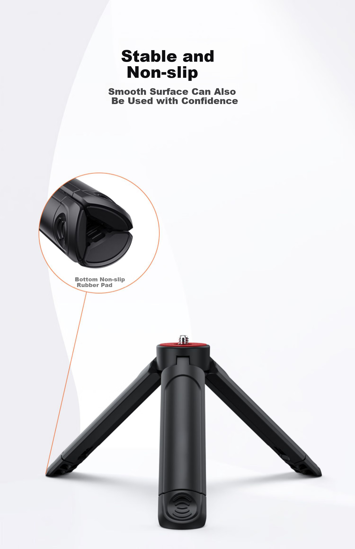 BIAZE JS33 штатив-монопод для экшн-камер DJI Pocket 3, Action 4/5 Pro, выдвижной настольный штатив с интерфейсом 1/4 дюйма, подставка для прямой трансляции