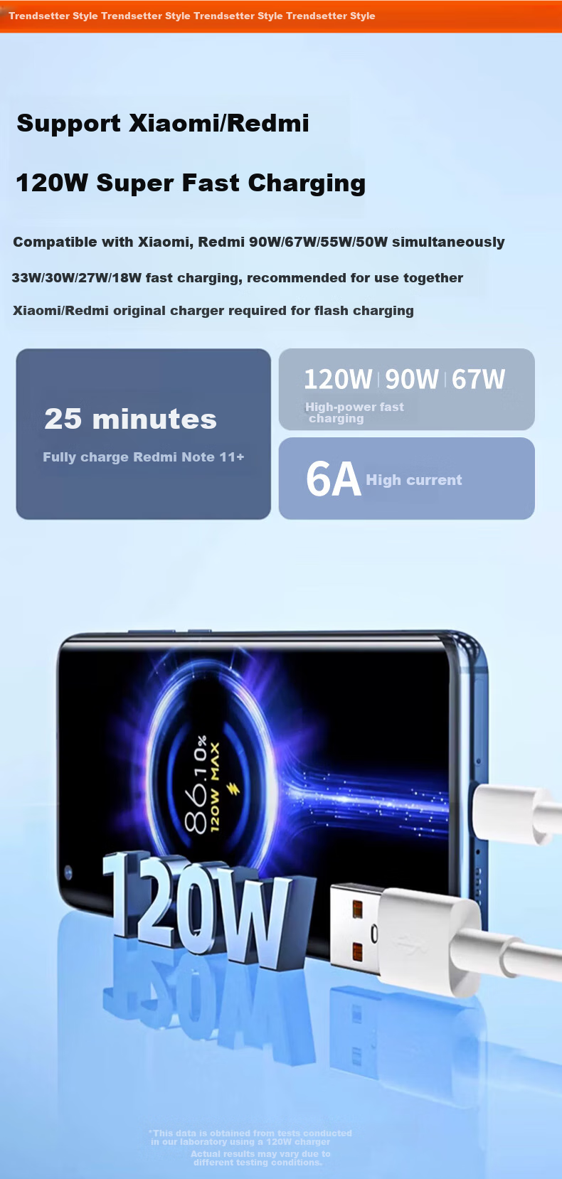 Кабель для зарядки USB Type-C