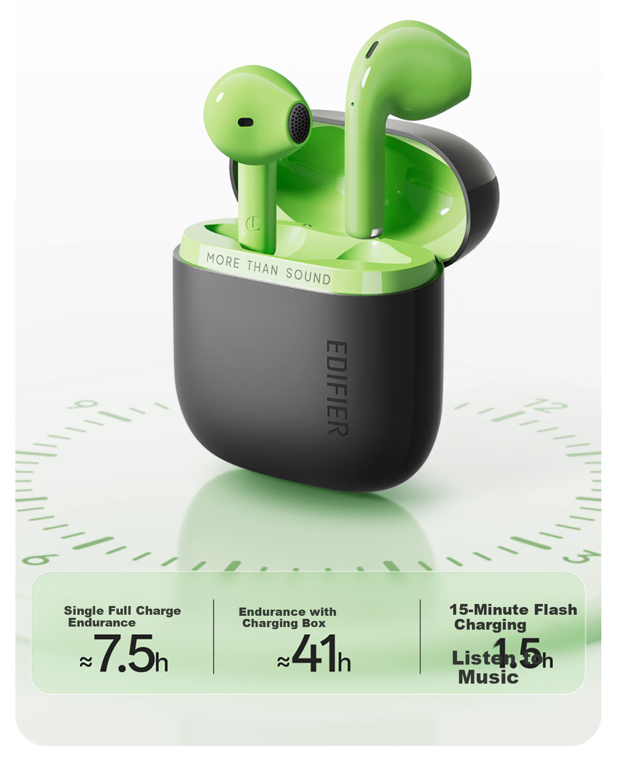Беспроводные наушники Manbuzhehuazai Zero Air Pro, полувнутриканальные, Bluetooth 6.0, 41 час работы, цвет "Кокосовое молоко"