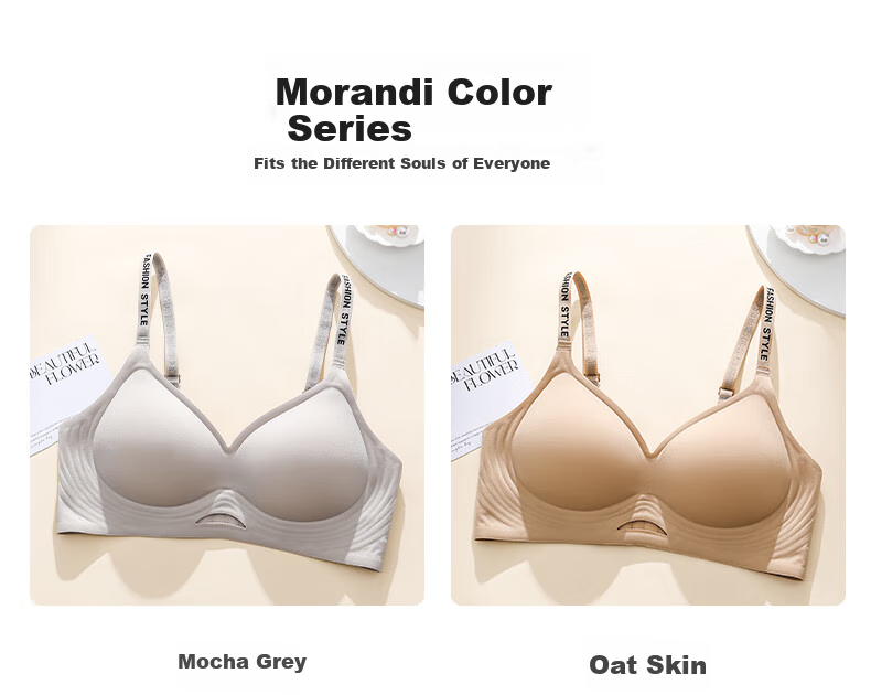 Бюстгальтер GUJIN Seamless Bra, бесшовный, для женщин, тонкие бретели, пуш-ап, поддерживающий, корректирующий, красивый дизайн спины, тонкий стиль, увеличивающий грудь, телесный цвет