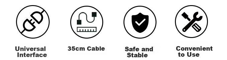 KELEPU Motherboard 4-Pin PWM Hub, Desktop Computer Case Fan Cable, 4-Pin One-To 35cm