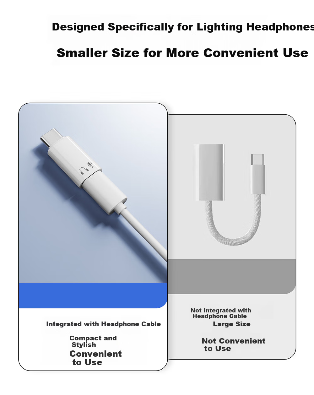 Переходник LinkStone Lightning на Type-C для наушников, для iPhone 15/16/17, Huawei, Xiaomi, iPad, ноутбуков, с поддержкой громкости и звонков