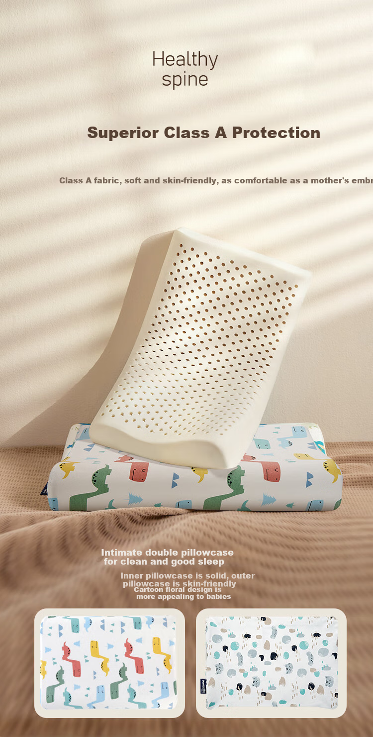 Детская подушка Dunlopillo Children's Care Pillow для детей от 3 до 6 лет, натуральный латекс из Шри-Ланки