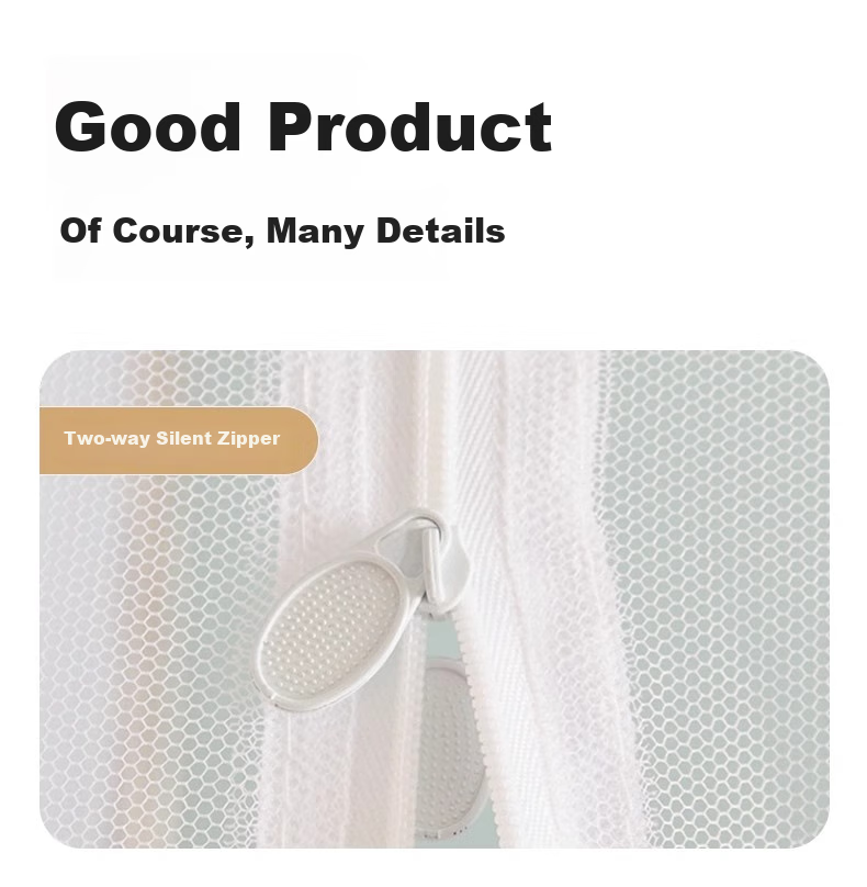 Защитная сетка от комаров Cottonfaith для односпальной кровати, 0.9м, с одной дверью, расширяемая рама