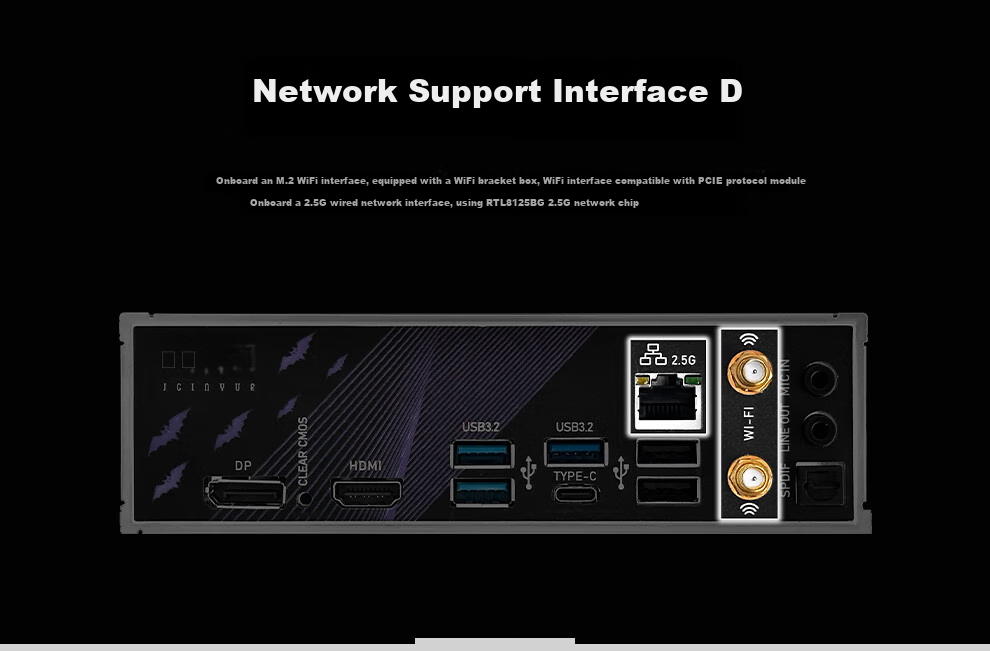 Материнская плата Jingyue B650I Night Devil DDR5, игровая, поддержка процессоров 9600X/9700X/7800X3D (сокет AMD B650/AM5)