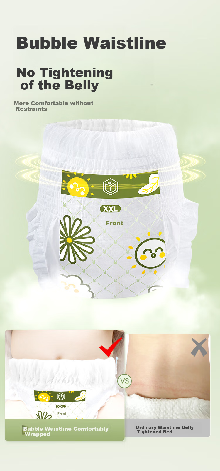 Подгузники JD Original Baby Air Pro, размер XXL, 30 шт., для детей от 15 кг, ультратонкие и дышащие