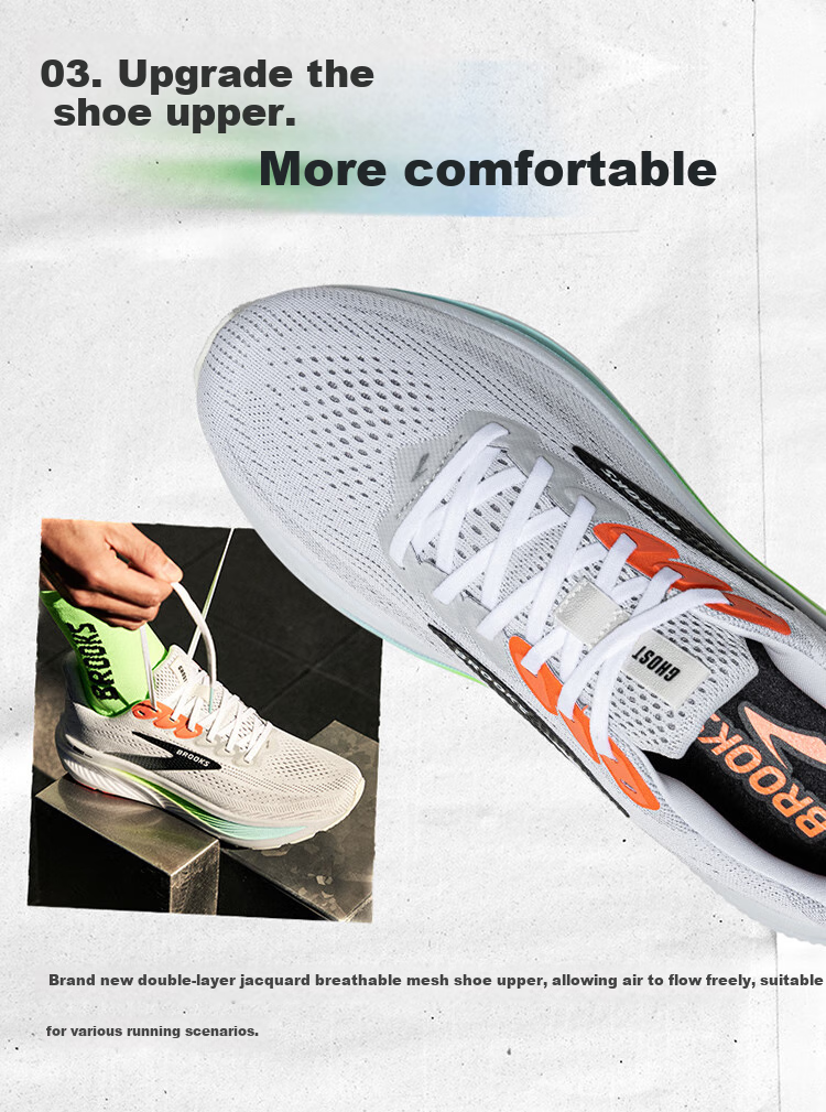 Кроссовки для мужчин Brooks Ghost 17, черные, размер 45.5