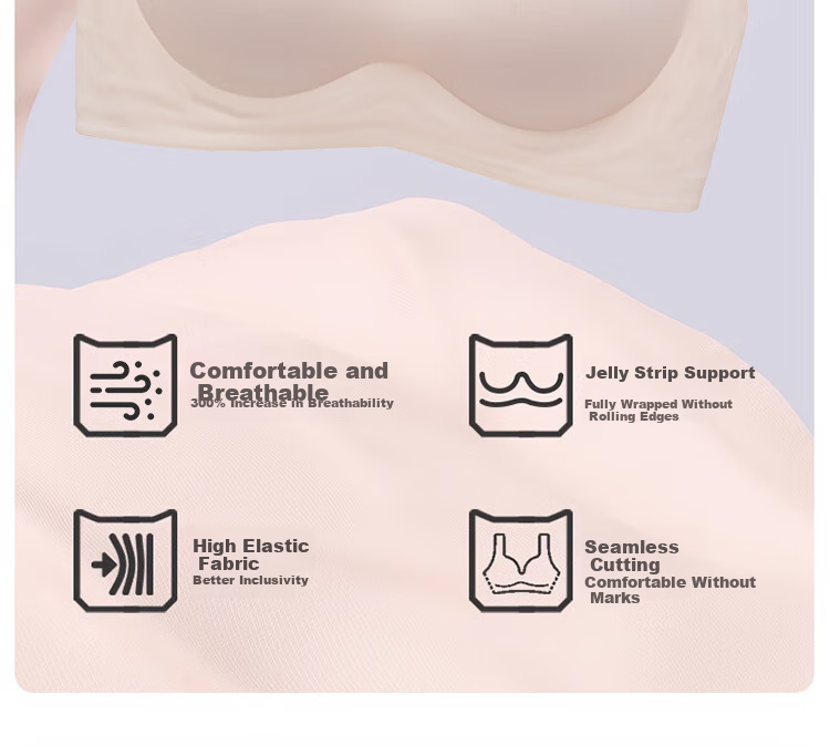 Бюстгальтер MiiOW Soft Support для женщин, бесшовный, из ледяного шелка, тонкий, дышащий, с пуш-ап эффектом, синий XL