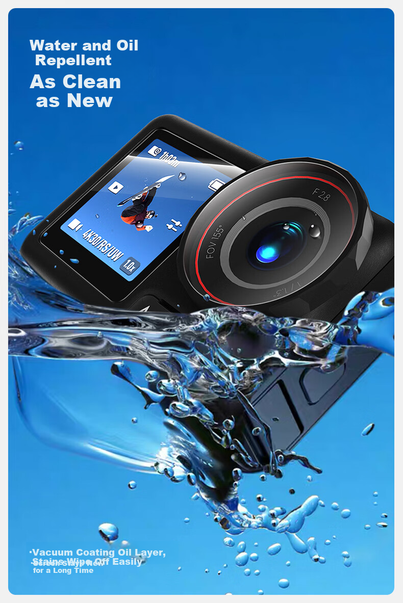 Защитная пленка SmartDevil для экрана DJI Action 5 Pro, закаленное стекло, противоударная, антибликовая, 1 комплект