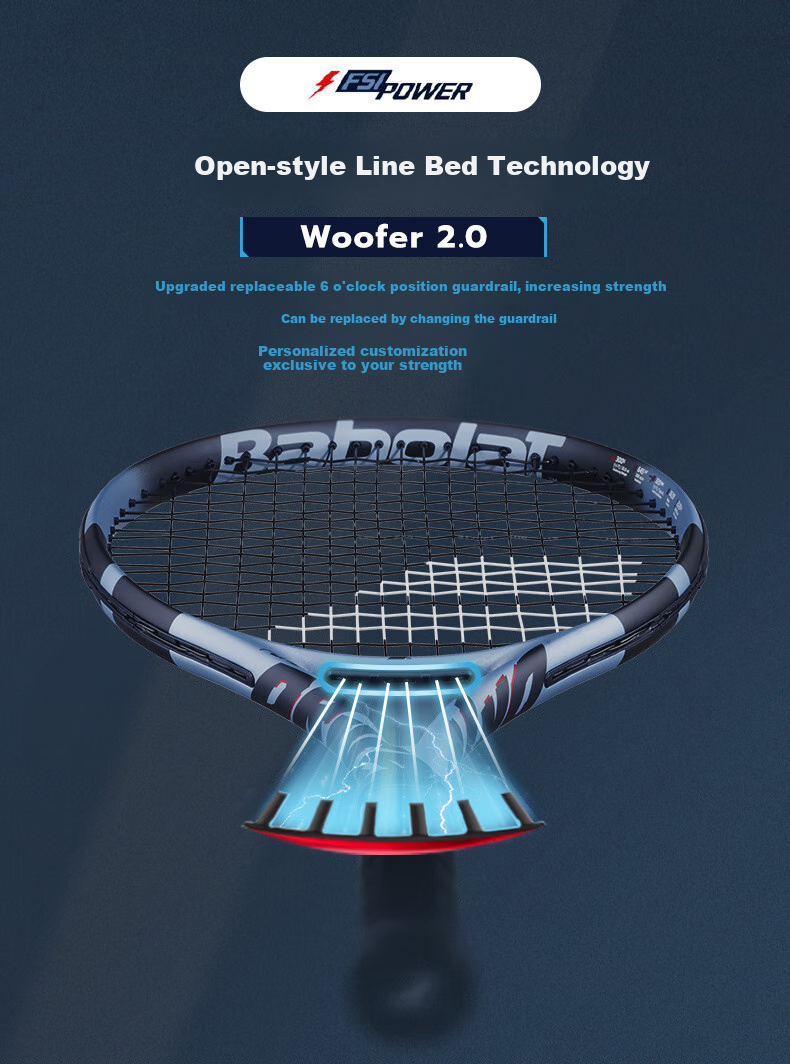 Профессиональная теннисная ракетка Babolat Pure Drive 2025, модель PD, для взрослых, с натяжкой струн, материал - карбон