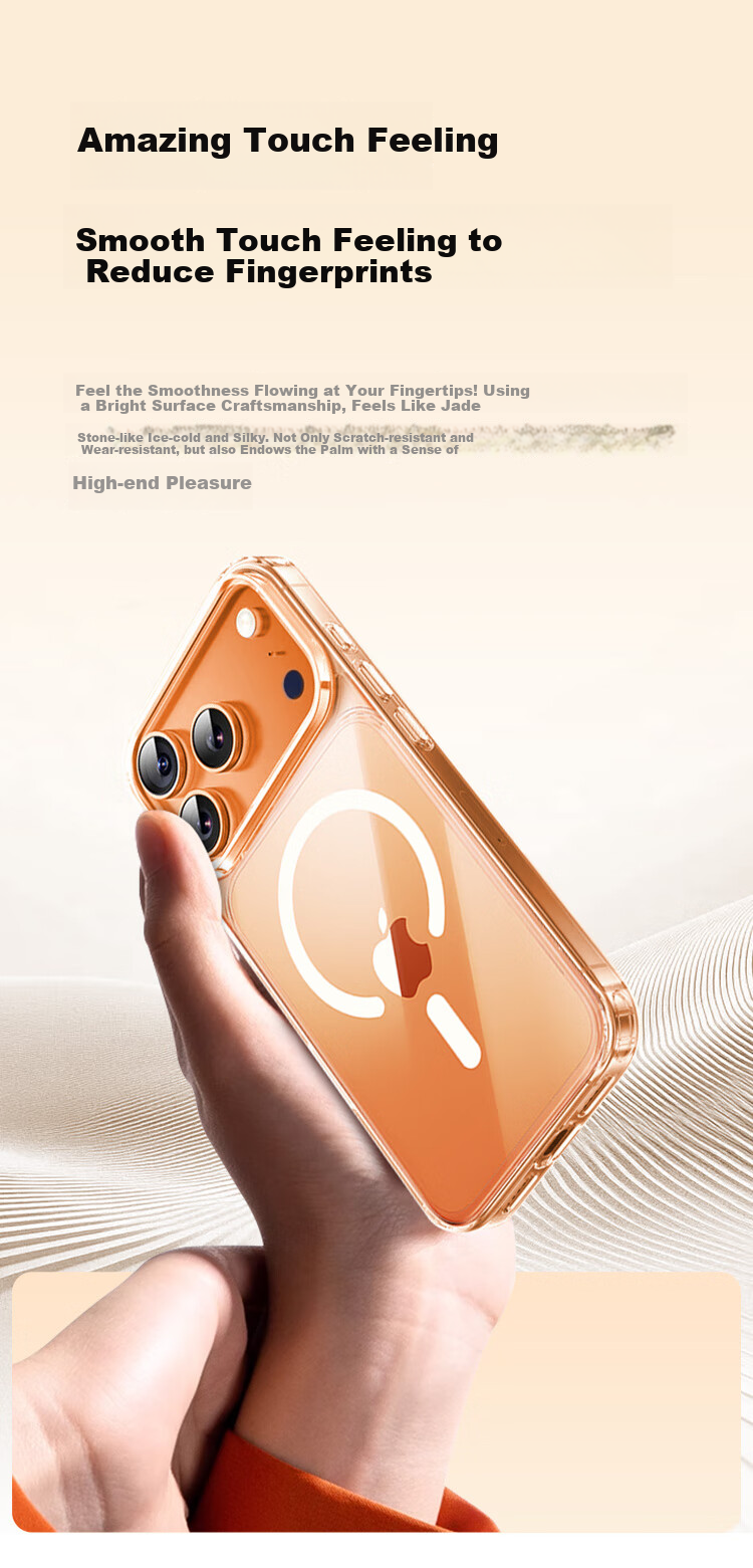 Чехол для iPhone 17 Pro KOOLIFE, защитный, с поддержкой MagSafe, ультратонкий, прозрачный