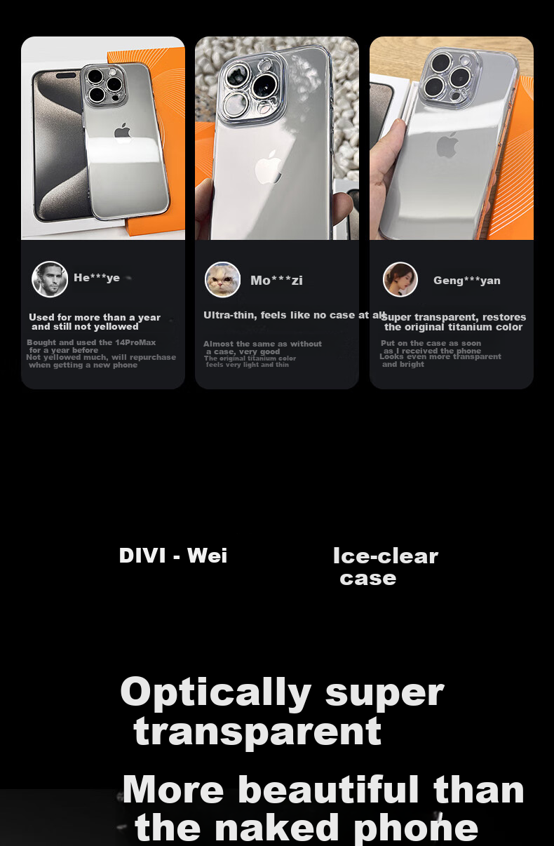 DIVI Ultra-Thin Zero-Feel Case для iPhone Air, совместимый с Apple 17 Air, защитный чехол, защита всего объектива, ультратонкий прозрачный силиконовый чехол с воздушной подушкой, противоударный для мужчин и женщин