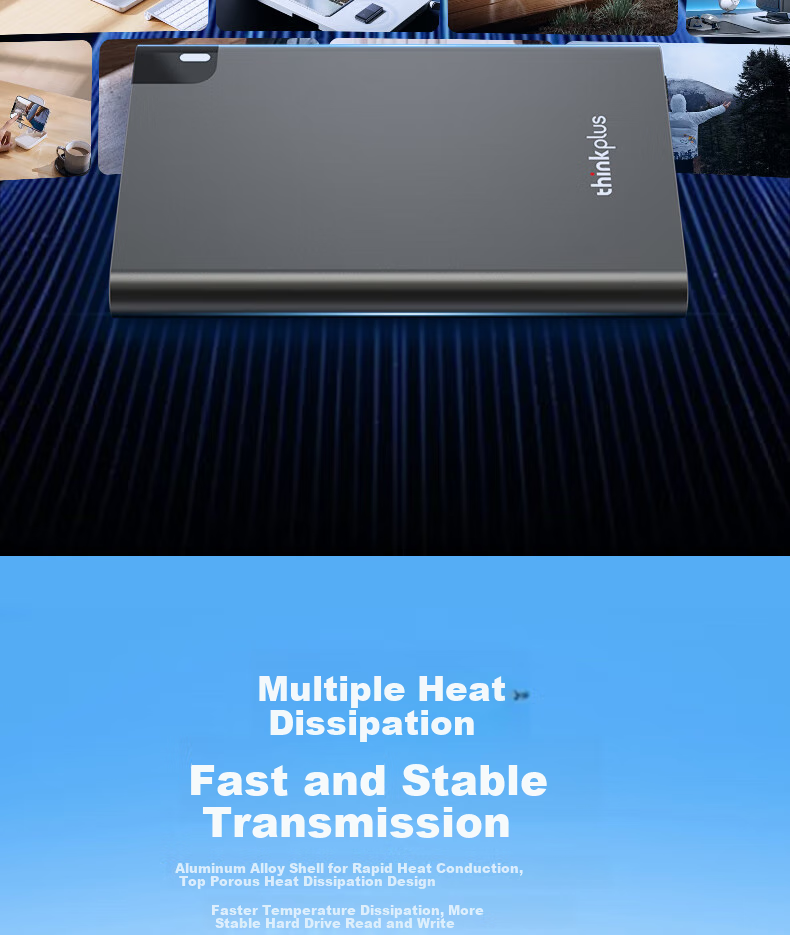 Внешний корпус для жесткого диска ThinkPlus HD200, 2.5-дюймовый SATA 3.0, металлический корпус