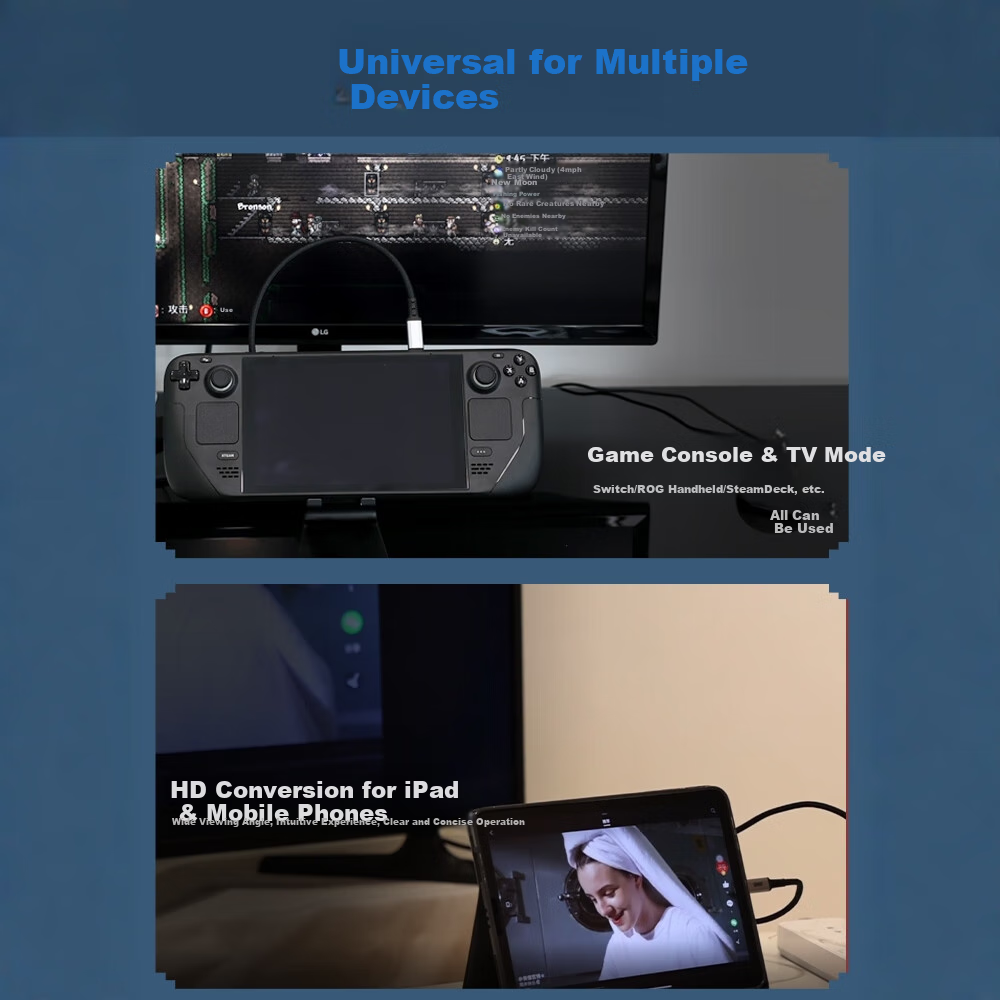 Портативный конвертер Liangzhi (INE) для Nintendo SWITCH 1/2, кабель для зеркалирования экрана, док-станция для расширения видеоигровой консоли, Type-C на HDMI высокой четкости, аксессуар NS2