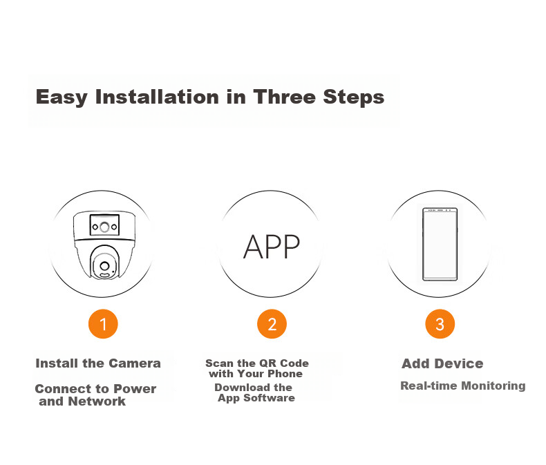 Камера видеонаблюдения VSTARCAM CS2DR, 5 Мп + 5 Мп, 360 градусов, Wi-Fi, ночное видение, двусторонняя аудиосвязь, для дома, потолочное крепление, с доступом через мобильный телефон