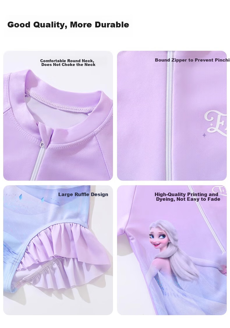 Детский купальник Disney, цельный, для девочек и малышек 3-6 лет, D35024, цвет лавандовый, размер 120