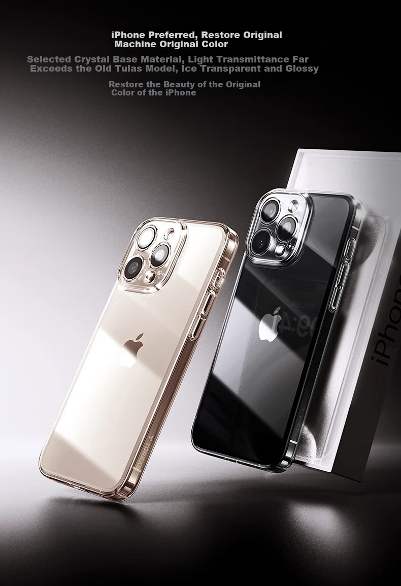 Чехол для iPhone 17 Pro Max TORRAS, защита всей камеры, ультратонкий, противоударный, прозрачный