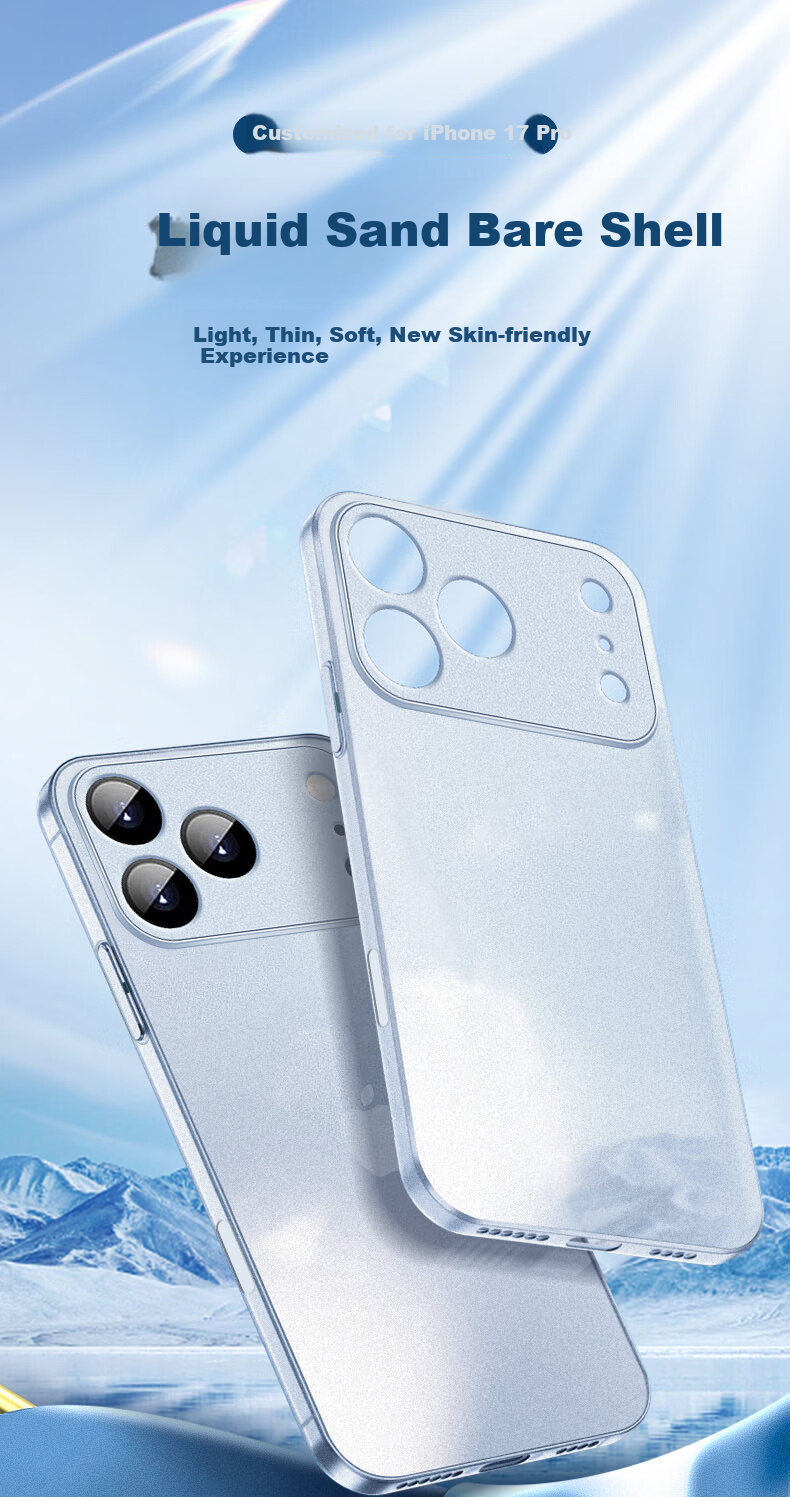 Чехол NEYAA для iPhone 17 Pro, ультратонкий, полупрозрачный, противоударный, из силикона, с полной защитой объектива, матовый, черный
