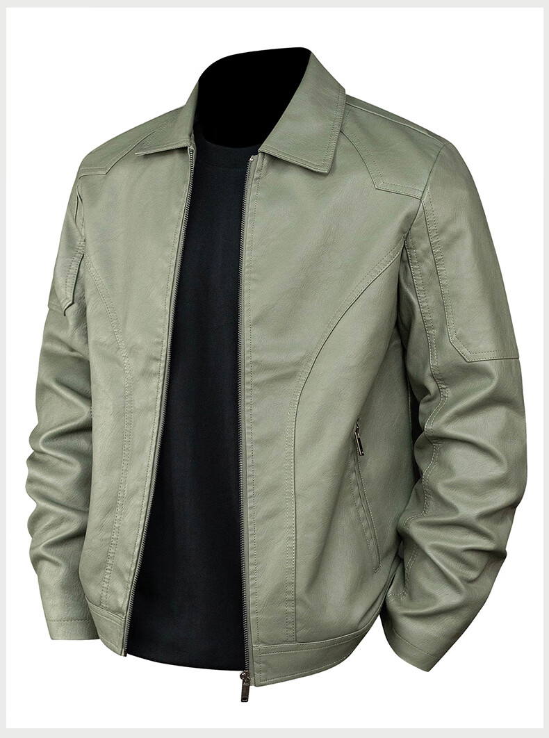 Мужская кожаная куртка JEANSWEST, зимняя, деловая, повседневная, с лацканами, однотонная, трендовая, стильная, для молодежи