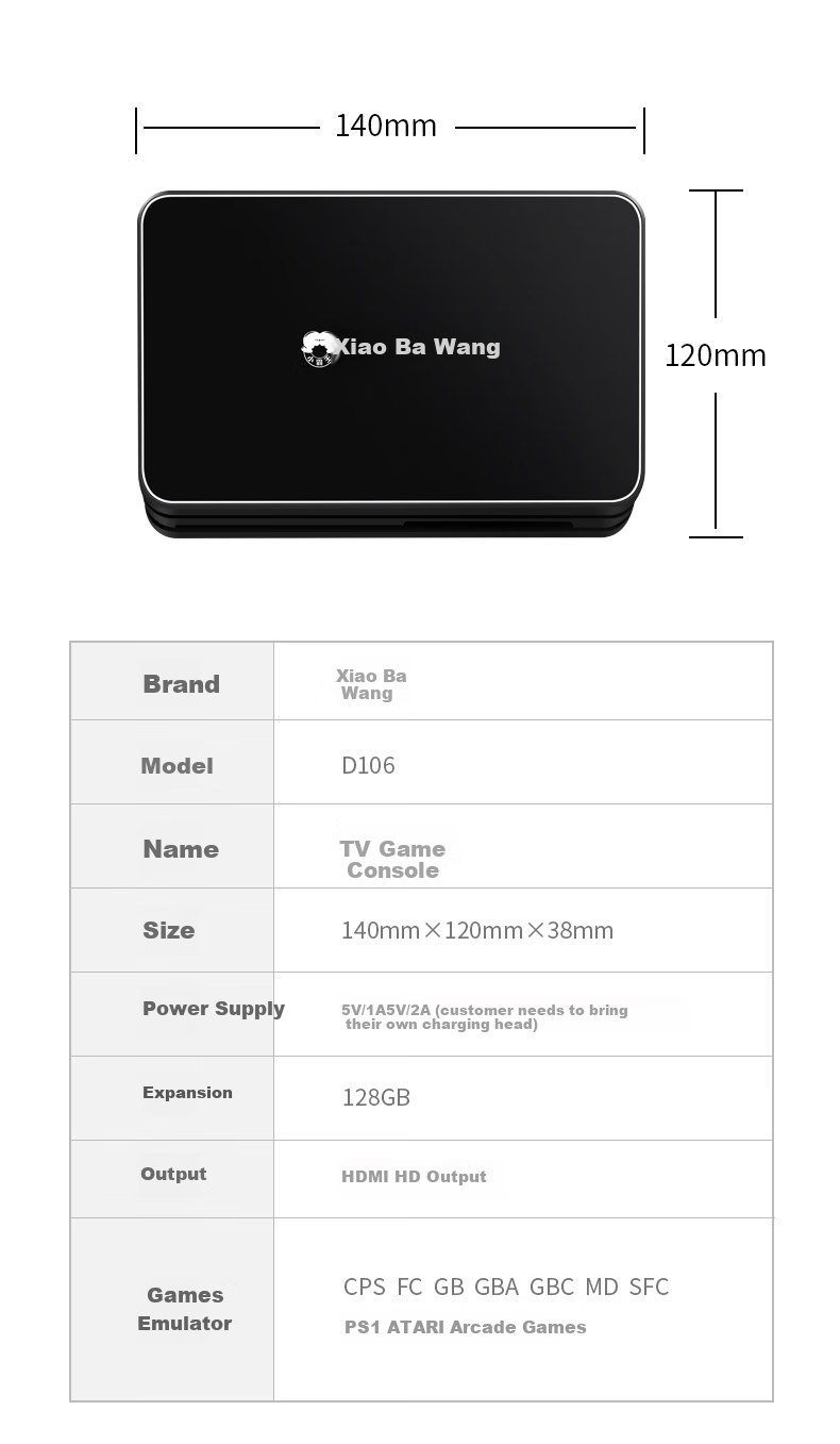 Игровая приставка Xiaobawang Wireless Dual Controller, ретро, красная и белая, подключение к ТВ, 20000 игр