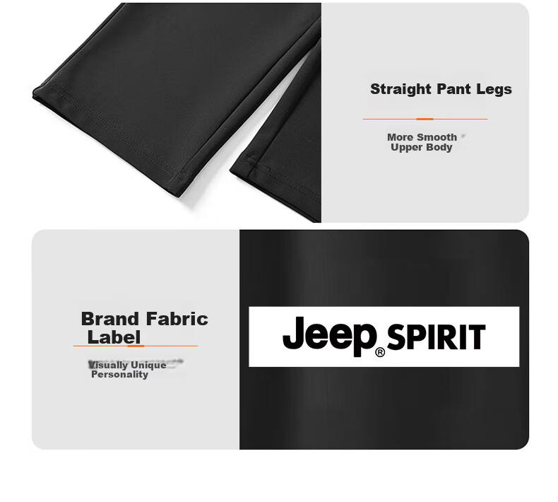 JEEP SPIRIT Мужские повседневные брюки, весенние брюки, прямые брюки, универсальные свободные спортивные длинные брюки для мужчин, размер XL