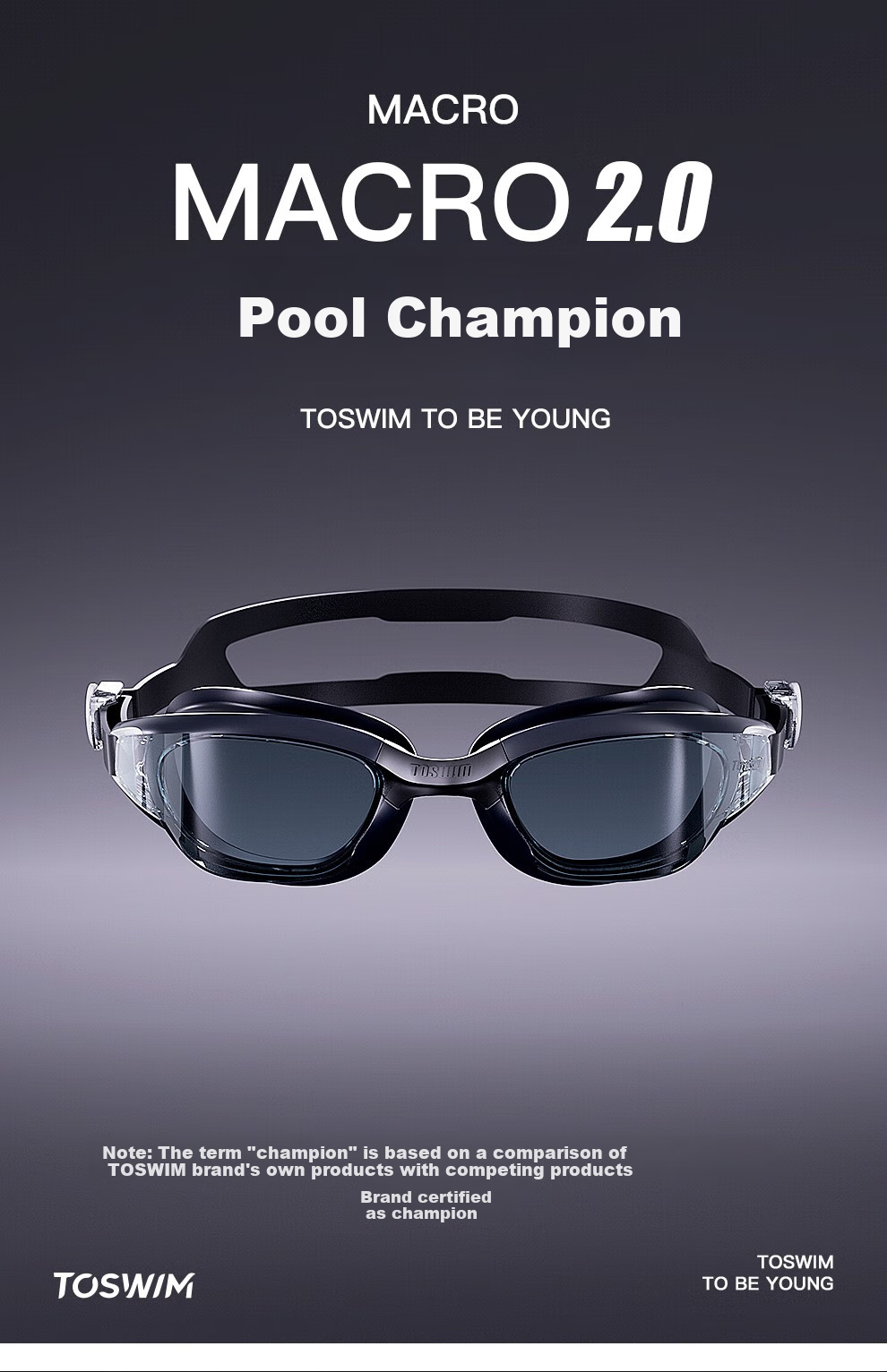 Очки для плавания TOSWIM с широкой оправой, водонепроницаемые, антизапотевающие, с высокой четкостью, версия Wuzhao Island с покрытием