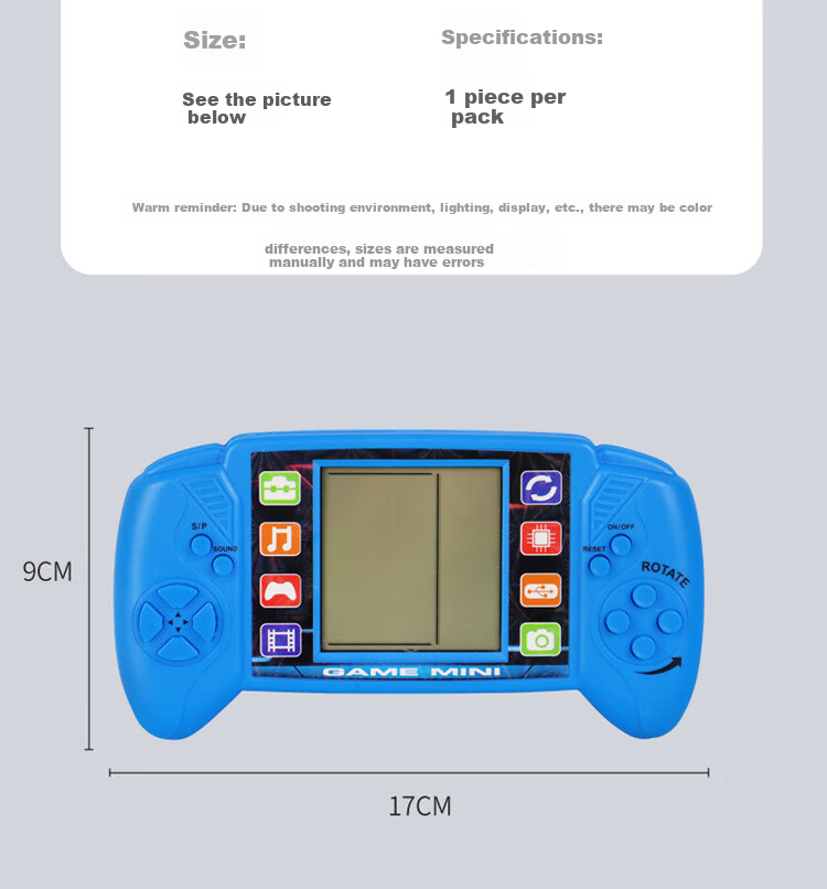 Портативная игровая консоль TaTanice, большая ручная игровая машина, детская игрушка для снятия стресса, подарок на день рождения и Новый год, 23 классические игры