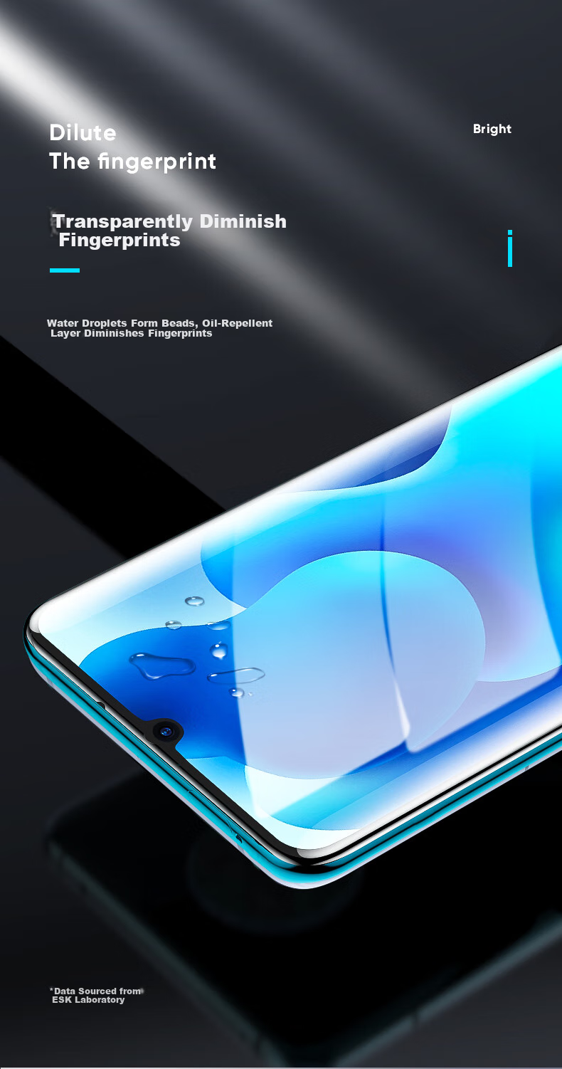 Защитное стекло Yisika для Xiaomi 10 Youth Edition, полноэкранное, закаленное, HD, керамическое, с защитой от отпечатков пальцев, черное