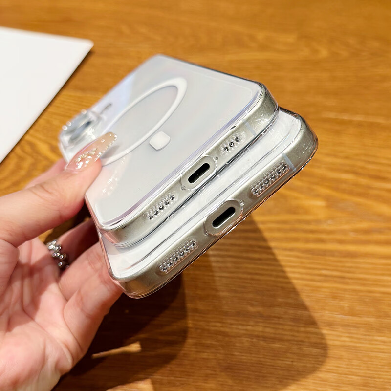 Прозрачный магнитный чехол Sihuanke для Apple iPhone 17 Pro Max, полное покрытие