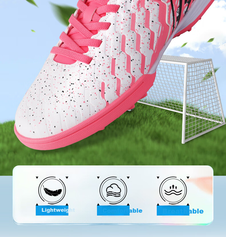 Детские футбольные бутсы Li-Ning для возраста 6-12 лет, с шипами TF, для юношей, для тренировок и соревнований, размер 32