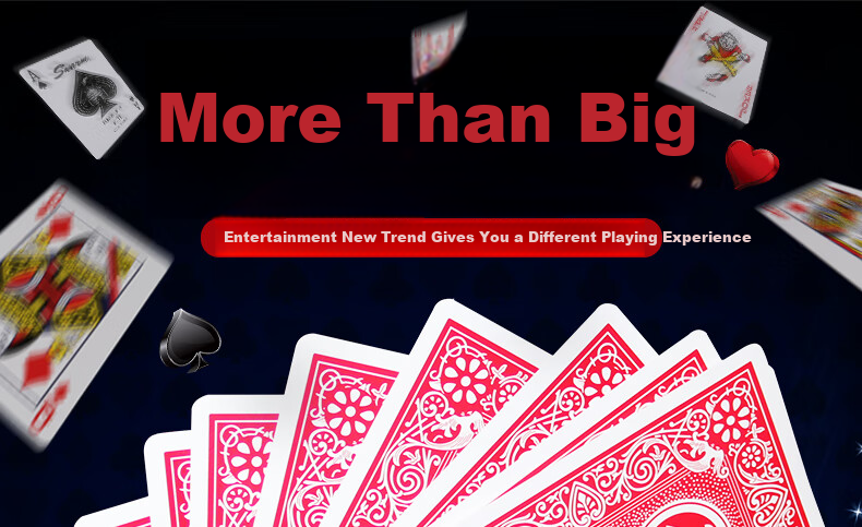 Игральные карты Wangjing Poker, 4x увеличенные, для покера Техасский Холдем, креативные аксессуары для настольных игр