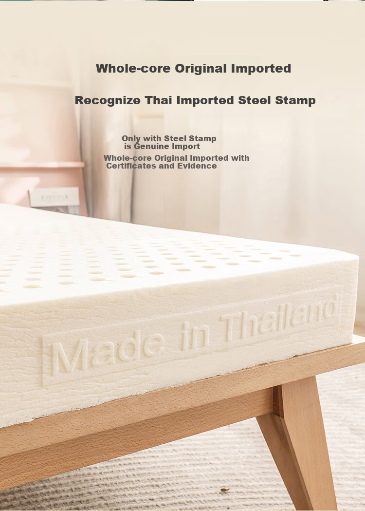 Матрас JD Original Light Oxygen Latex Mattress, 94% натуральный латекс, 80D, односпальный размер, 120x200x7.5 см