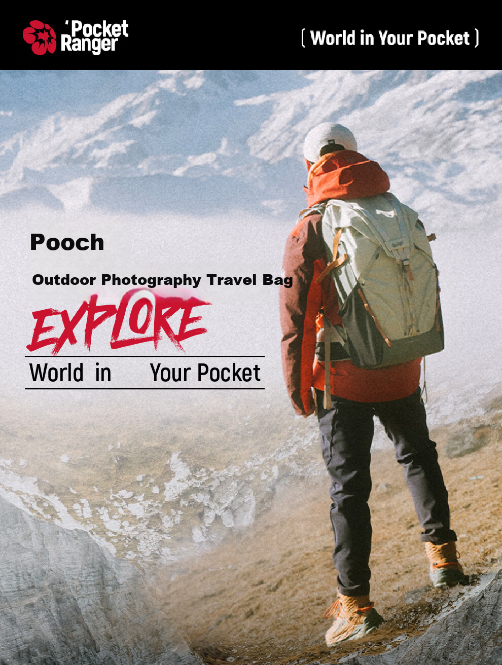 Рюкзак VSGO Pocket Ranger, 25л, для фототехники, путешествий и хайкинга, бежево-зеленый