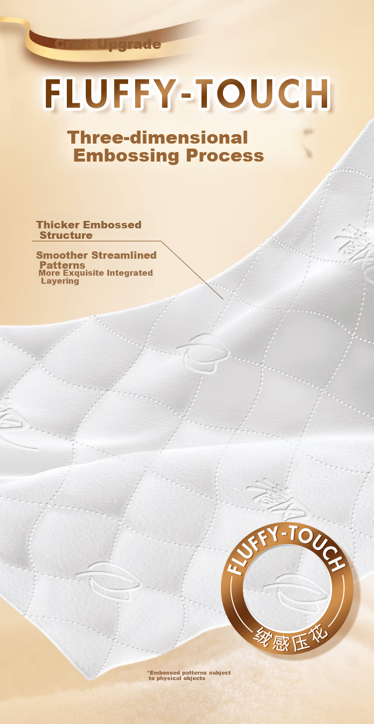 APP Facial Tissues, Gold Premium Thick And Soft, 4-Ply 90 Sheets * 6 Packs M Size, Toilet Paper, Napkins, Face Towels, Travel Pack