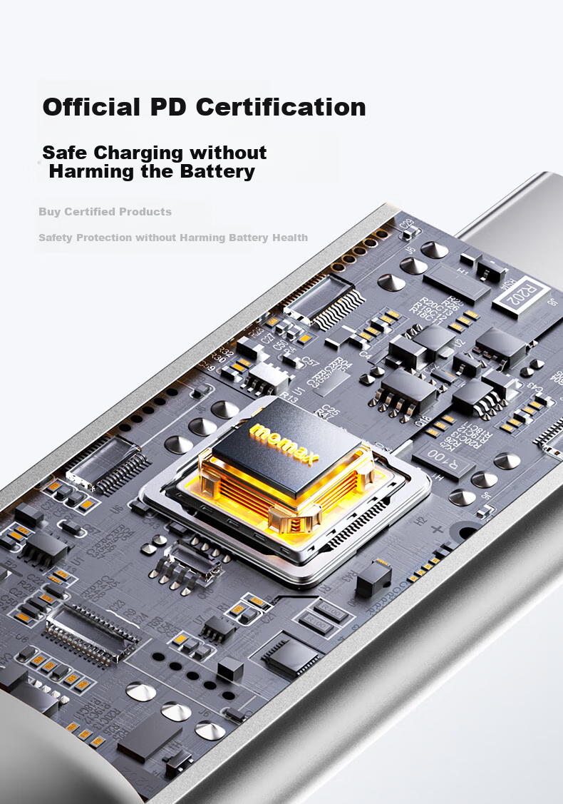 Магнитный кабель MOMAX Type-C для зарядки iPhone 15 Pro Max, планшетов iPad, Huawei, 60W PD, 1 метр, Титановый золотой
