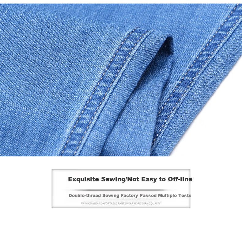 Джинсы мужские JEANSWEST, прямые, 2025 Осень-Зима, трендовые, повседневные, светло-голубые, размер 34