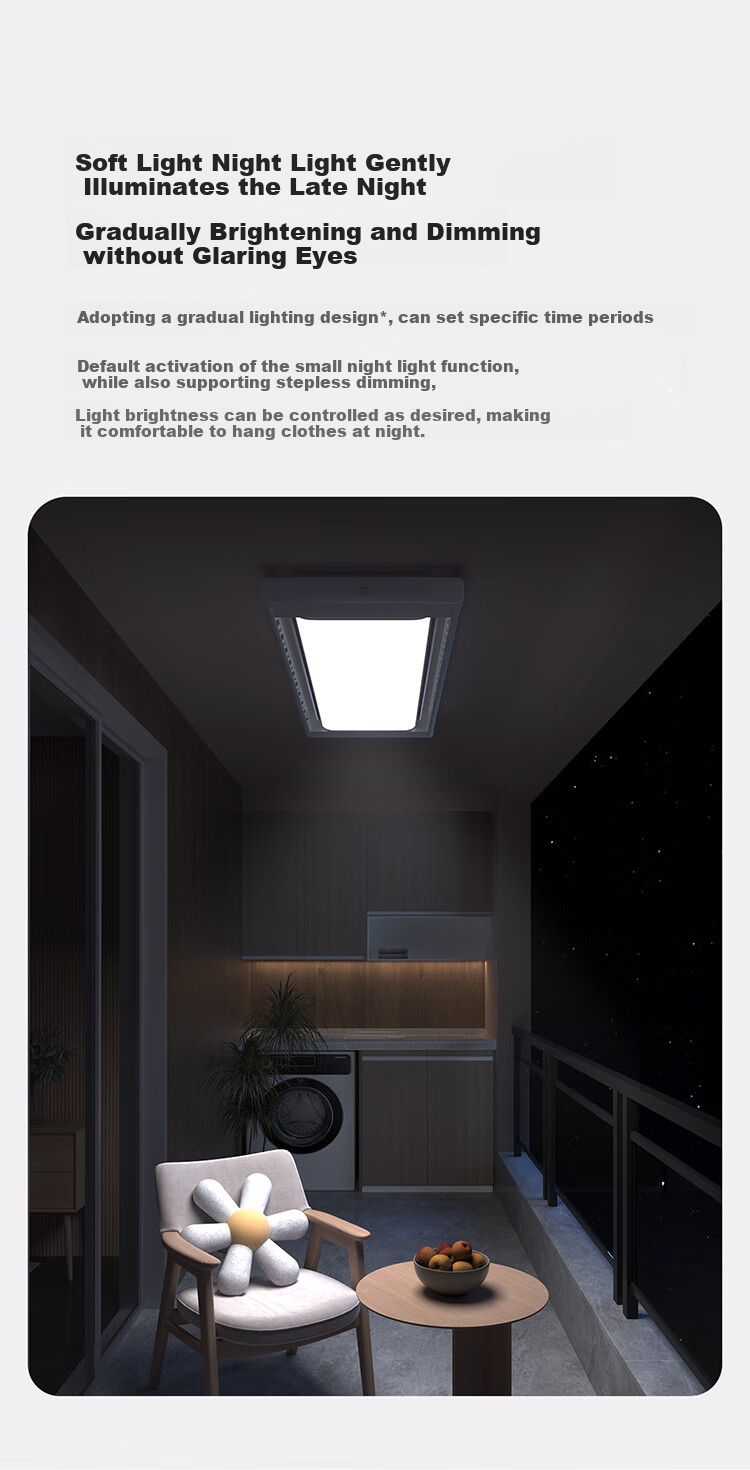 Умная сушилка для белья Mijia Smart Clothes Drying Rack Pro, Moonlight White, Xiaomi Electric Invisible Clothes Hanger, ультратонкая встраиваемая установка