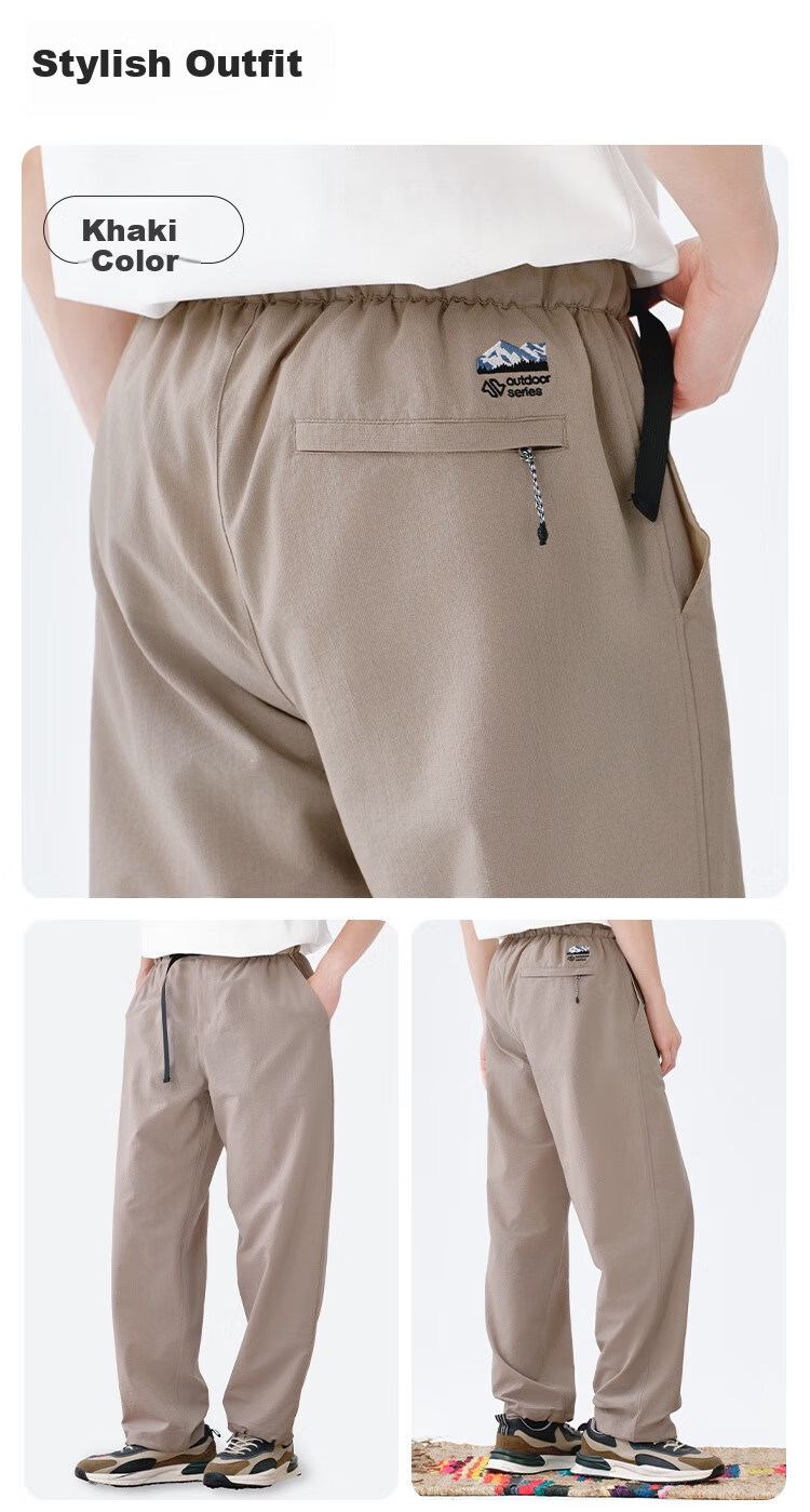 JD Original Мужские брюки-карго Loose Fit, американского стиля, с отверстиями для воздуха, парашютные штаны, дышащие длинные брюки, цвет хаки, размер 3XL